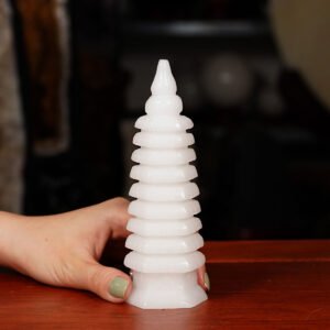 Tháp văn xương trắng 450gam - 16cm