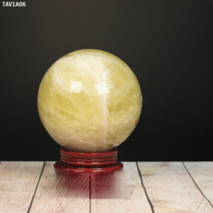 Quả cầu Thạch Anh vàng 1A - 10,5Kg- 19,6cm