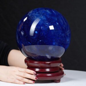 Quả cầu màu xanh biển obsidian 11,48kg - 21,4cm