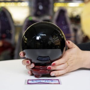 Quả cầu Obsidian đen 2A - 2,7kg - 13,1cm