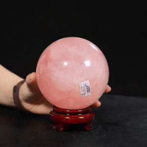 Quả cầu Thạch Anh hồng 3A 2kg - 11,2cm