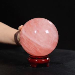 Quả cầu Thạch Anh hồng 3A 2,4kg - 12cm