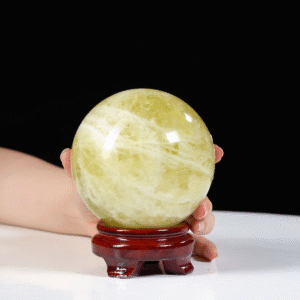 Quả cầu Thạch Anh vàng 1A 1,63kg - 10,6cm