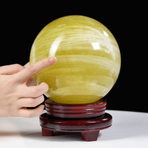 Quả cầu Thạch Anh vàng 2A 6,21kg - 16,6cm