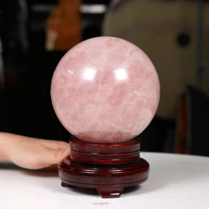 Quả cầu Thạch Anh hồng 2A 3,4kg - 13,4cm