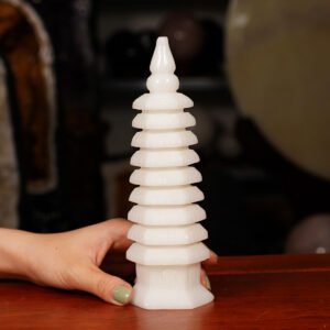 Tháp văn xương trắng 750gam - 20cm