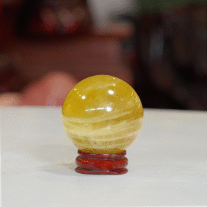 Quả cầu thạch anh vàng size nhỏ